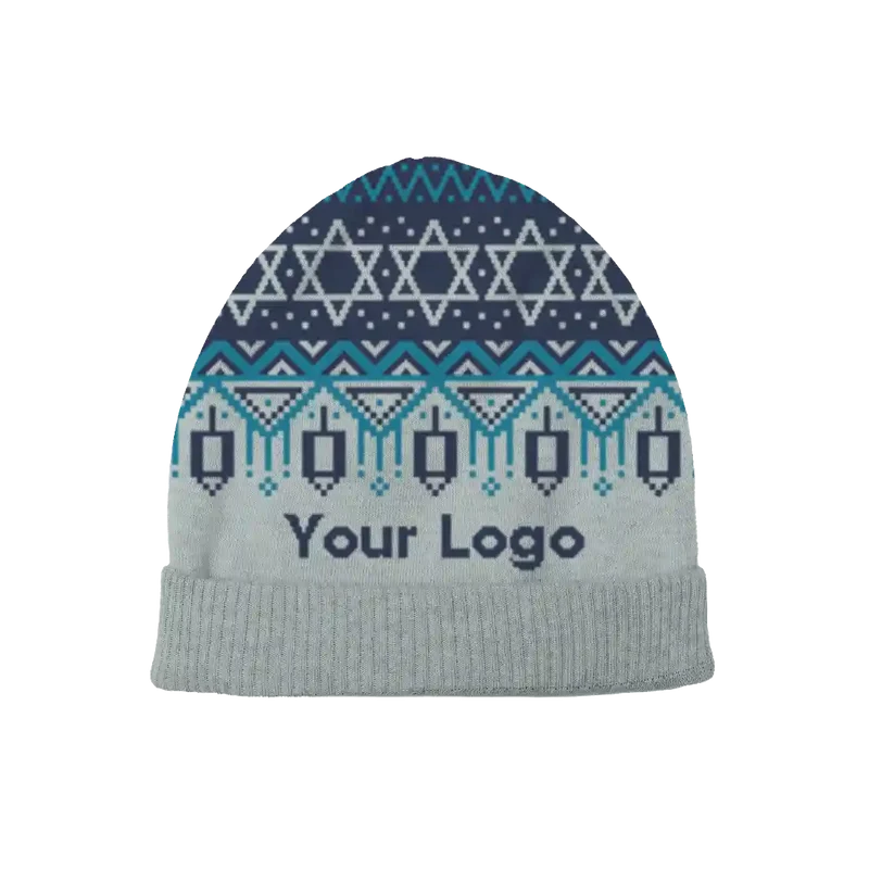 Winter Sky Hanukkah Beanie