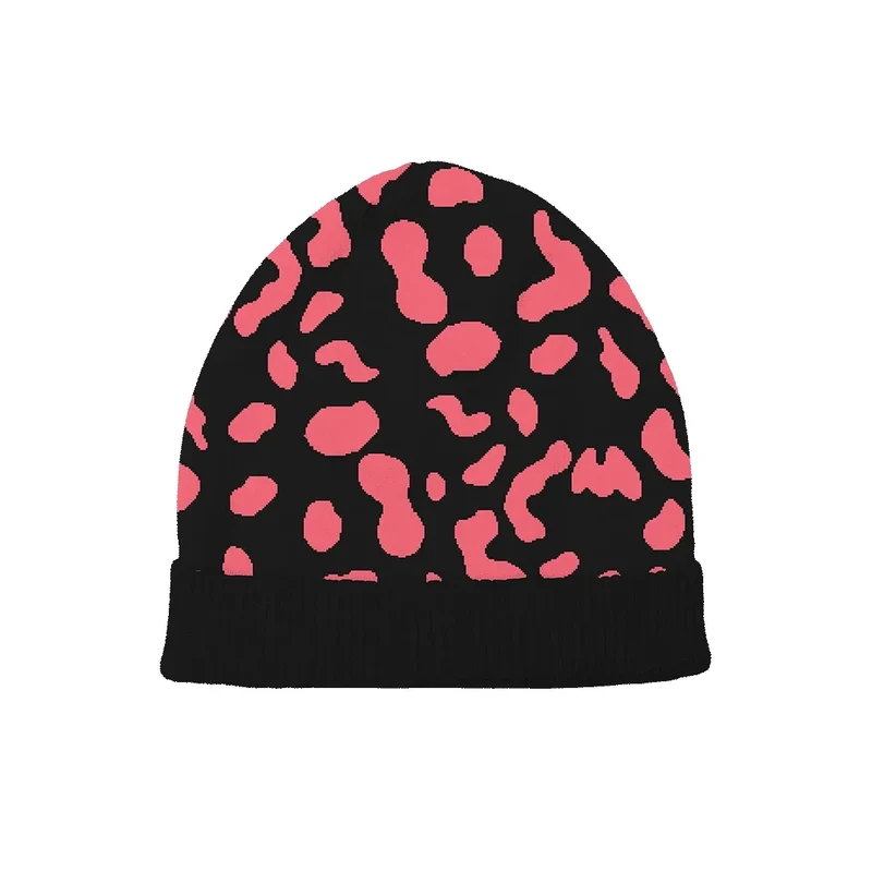 Blush Leopard Luxe Beanie