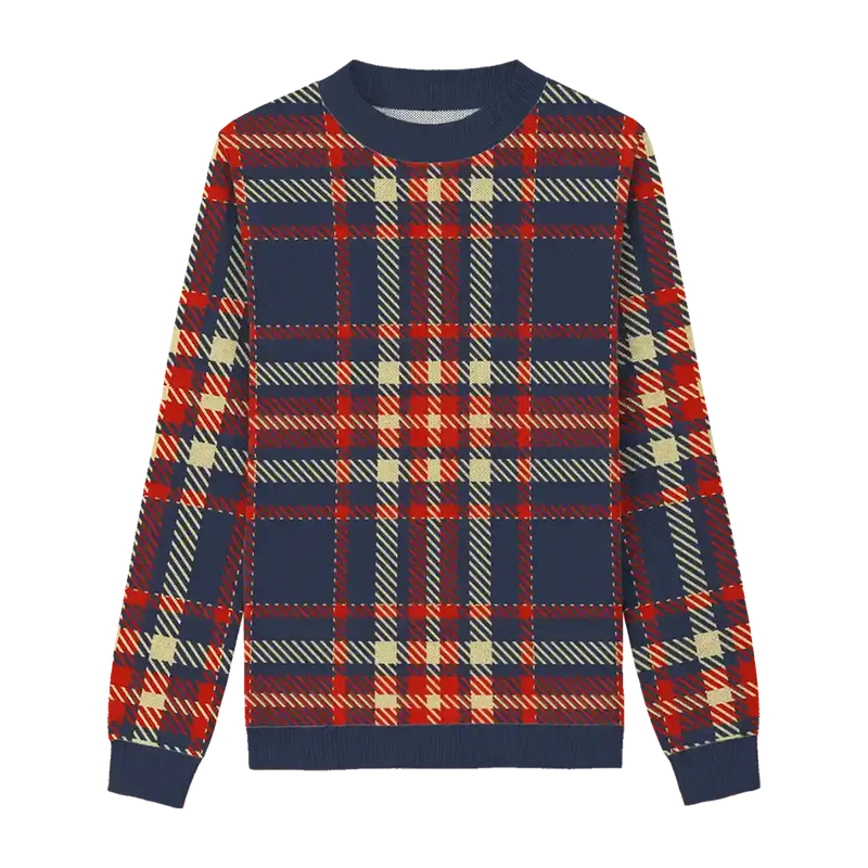 Starry Night Checkered Sweater