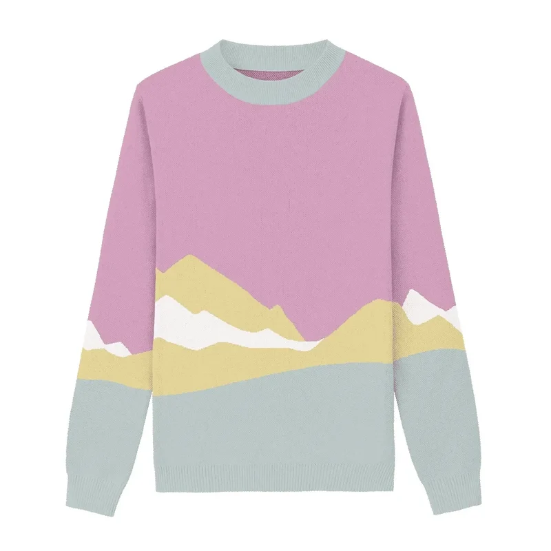 Scenic Holiday Vista Crewneck Sweater
