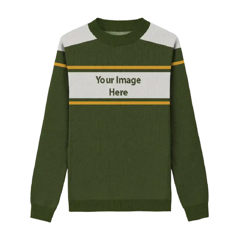 Olive Snowline Collegiate Sweater