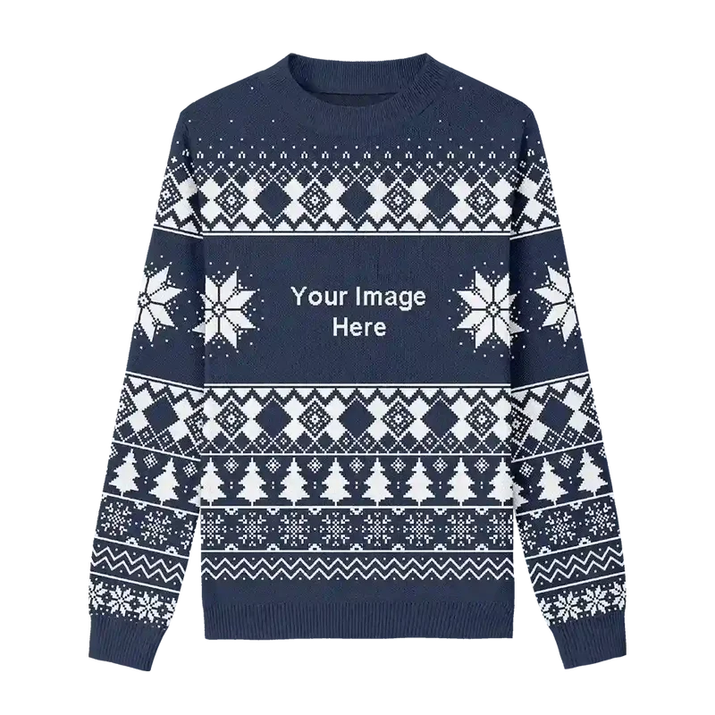 Stars Navy Christmas Sweater