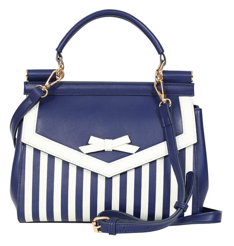 Tasche Ravello, Blau-Weiss-Gestreift