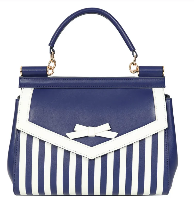 Tasche Ravello, Blau-Weiss-Gestreift