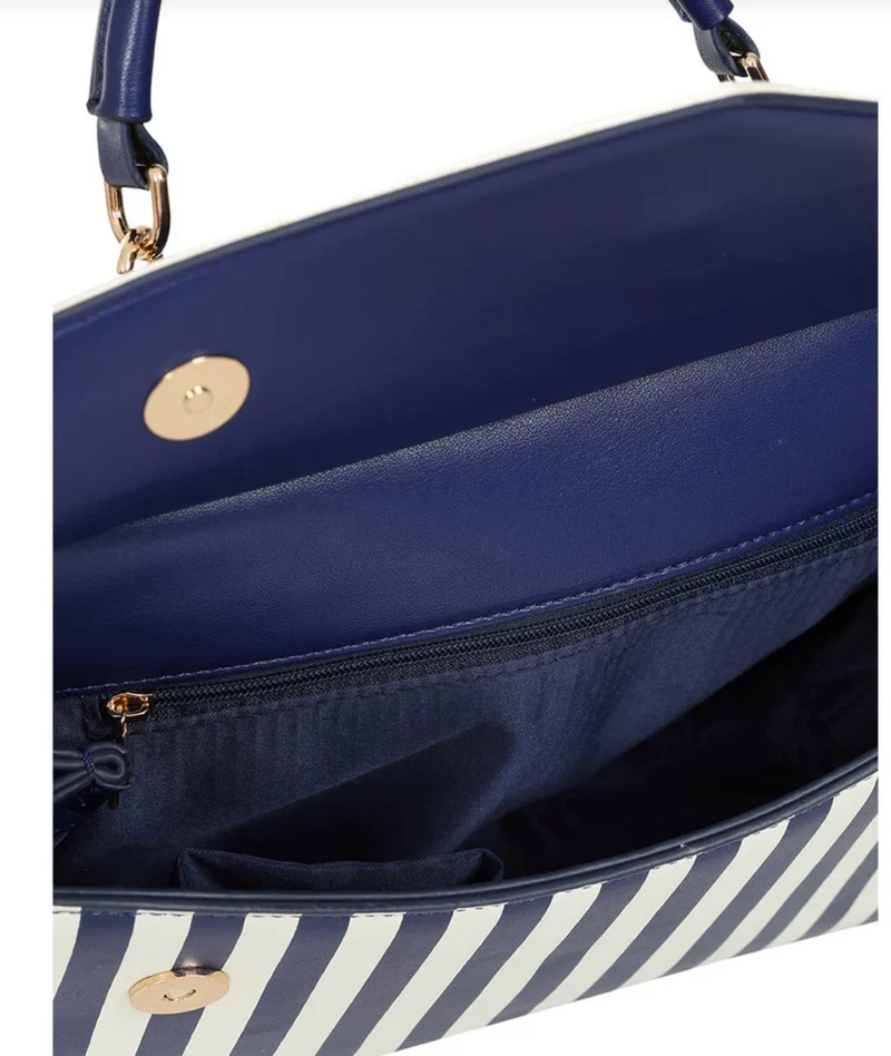 Tasche Ravello, Blau-Weiss-Gestreift