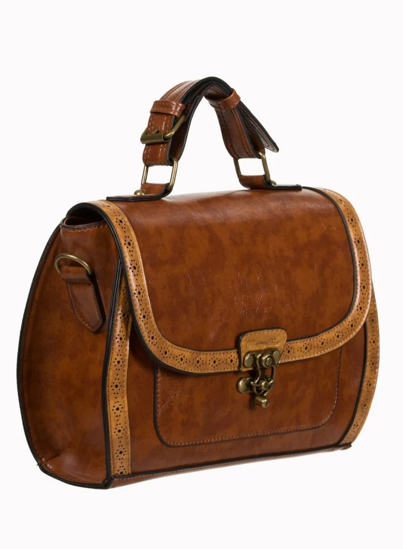 Vintage Handtasche Stevie, Camel