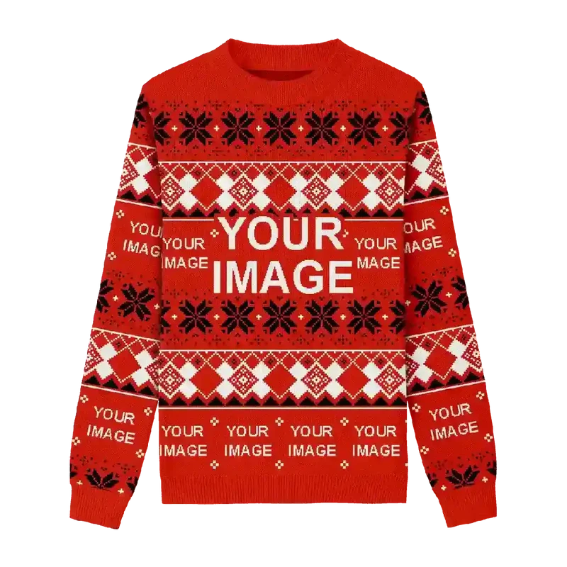 Holiday Ribbon Charm Christmas Sweater