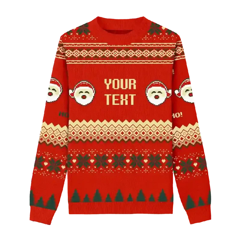 Santa Portrait Christmas Sweater