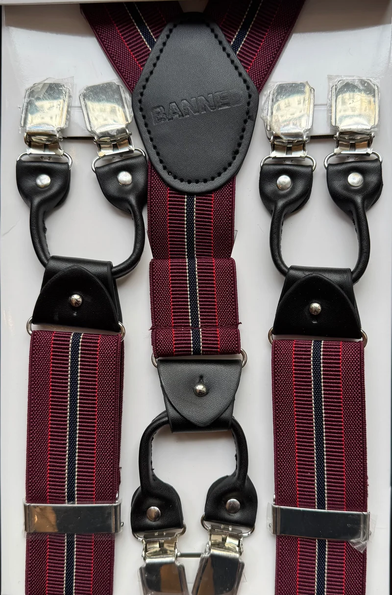Hosenträger Nicholas Braces, Dunkelrot