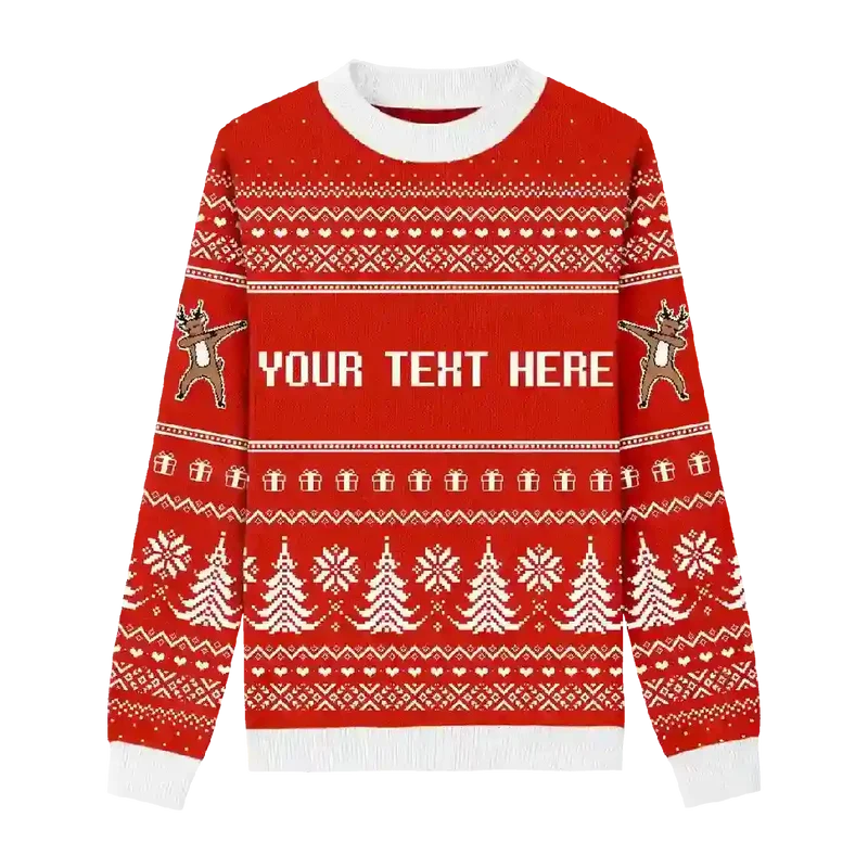Scarlet Reindeer Christmas Sweater