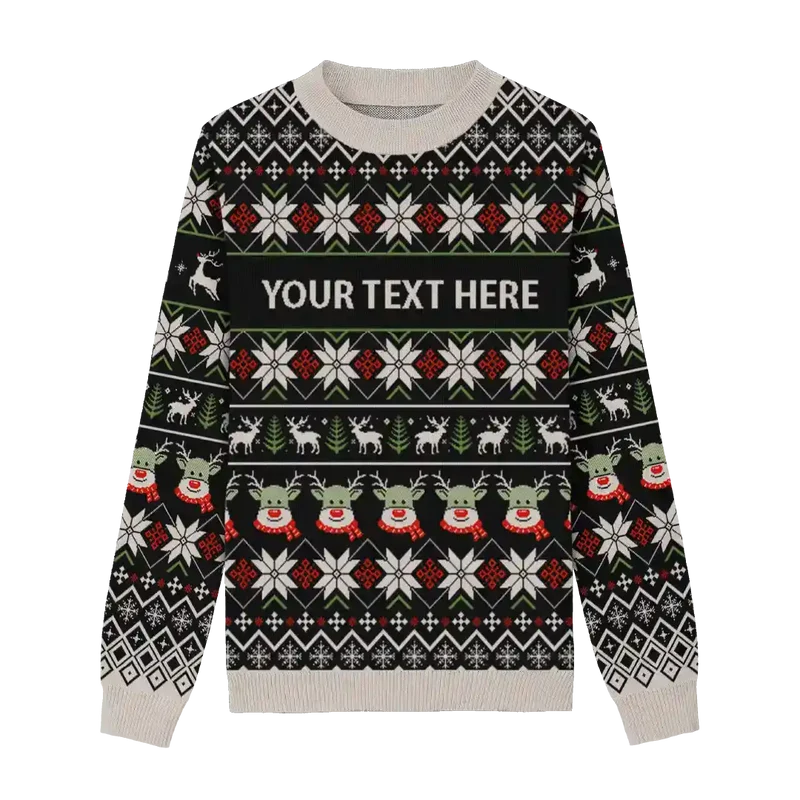 Midnight Reindeer Parade Sweater
