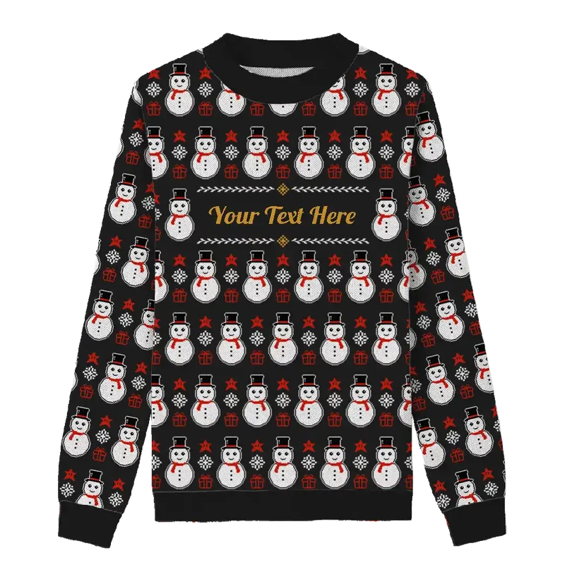 Frosty Midnight Snowman Sweater