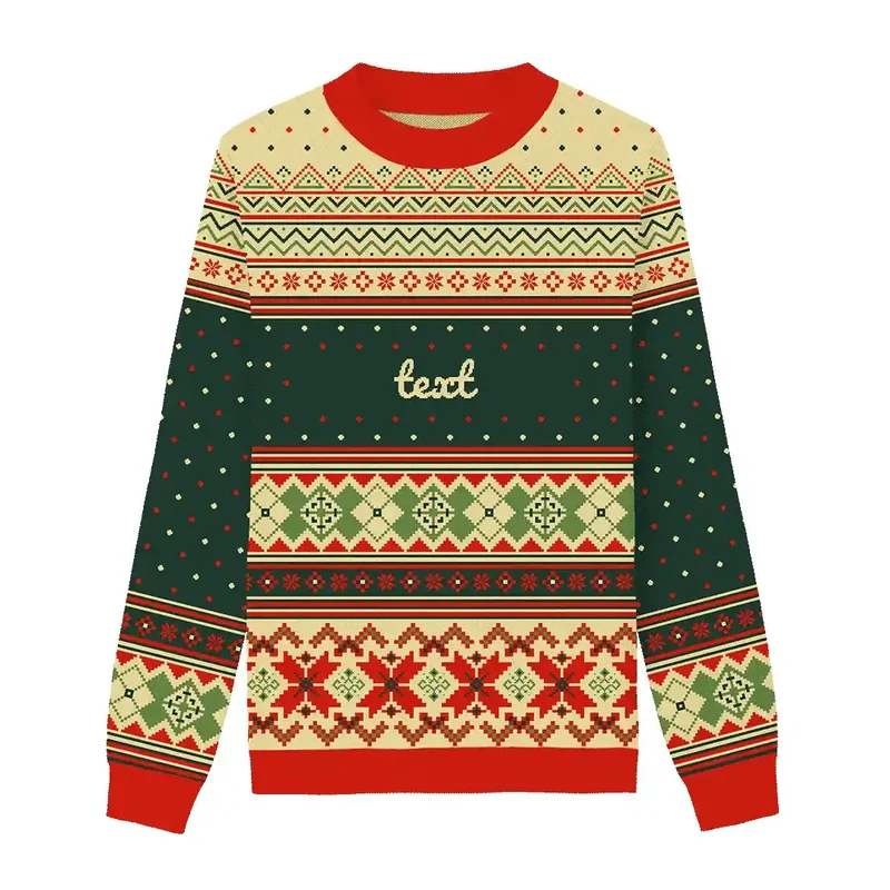 Evergreen Charm Ribbons Christmas Sweater