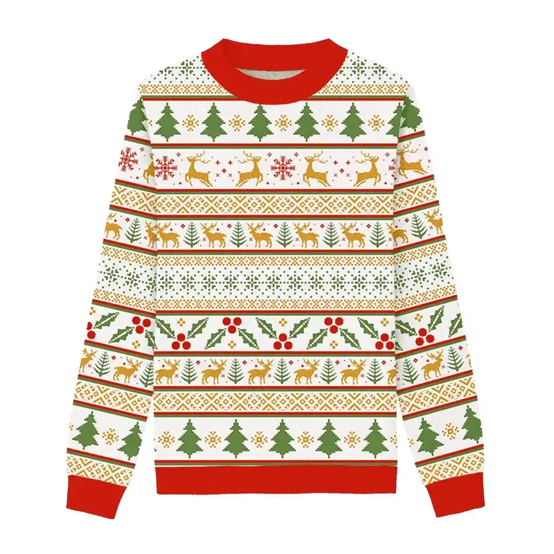 Winter Burst Colorful Christmas Sweater