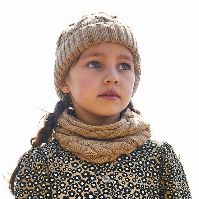 MAYORAL - Set Hat, Scarf, Gloves Girls Beige