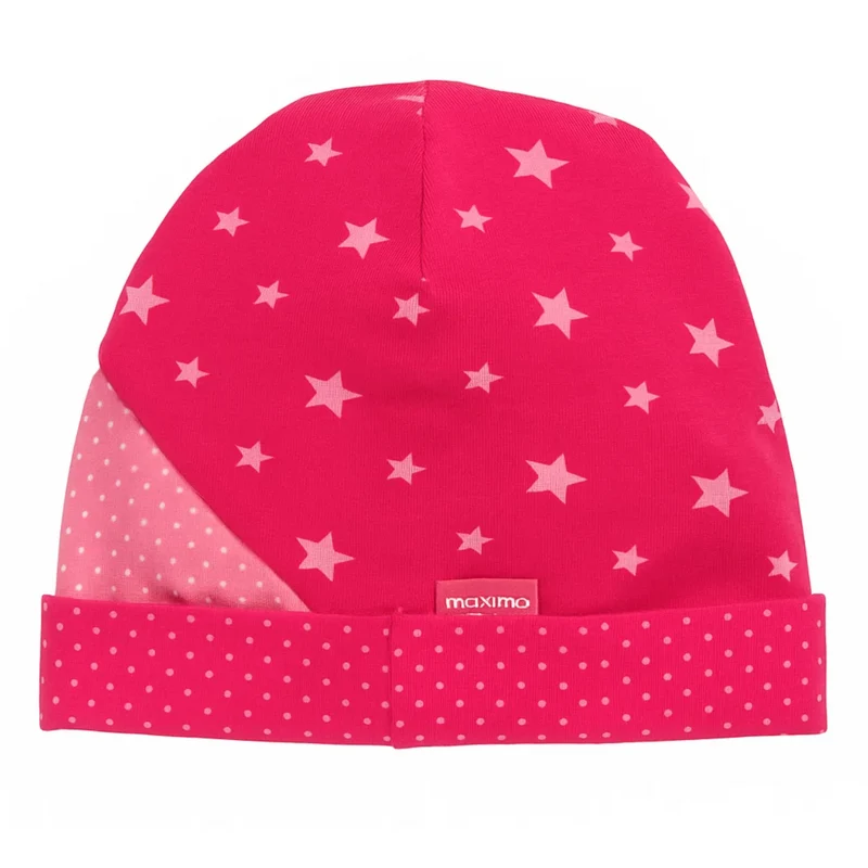 MAXIMO - Beanie Stars Pink UPF 15+