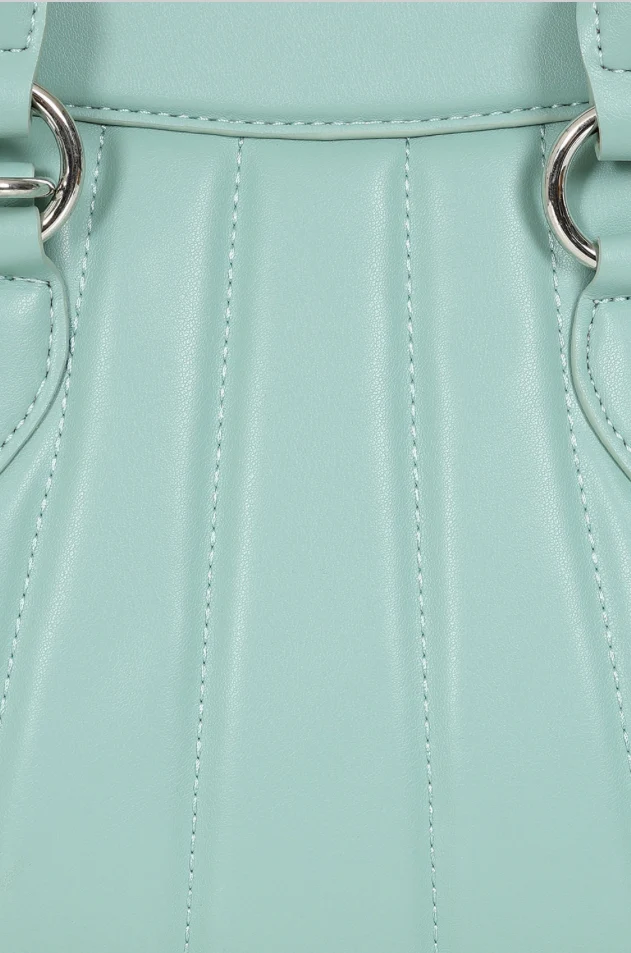 Handtasche Audrey in leichter Muschelform , Mint