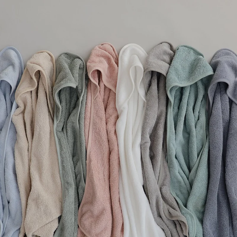 MUSHIE - Baby hooded towel Moss