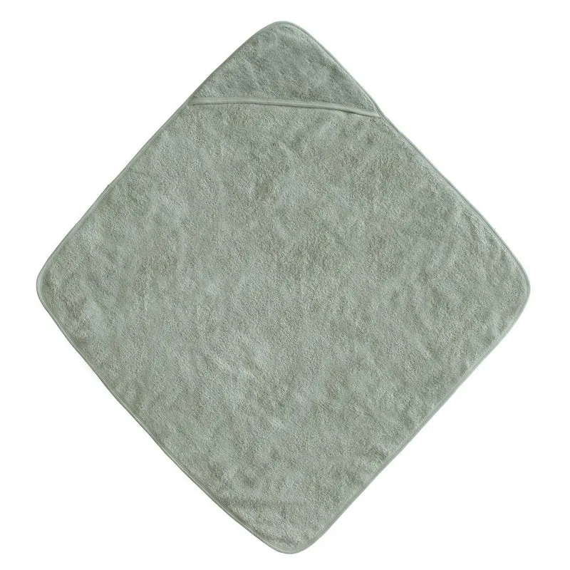 MUSHIE - Baby hooded towel Moss