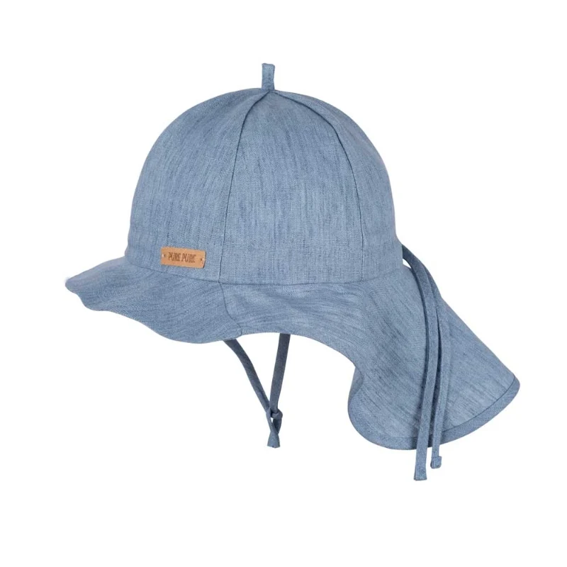 Pure Pure - Mini sun hat with neck protection