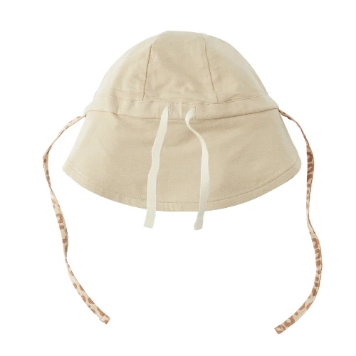 CLOBY - Reversible Sun Hat UPF 50+ Leopard Brown Sandy Beach