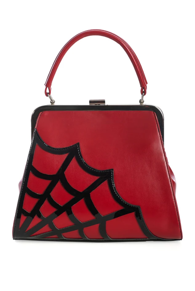 Handtasche Twilight Time, Spiderweb, Rot