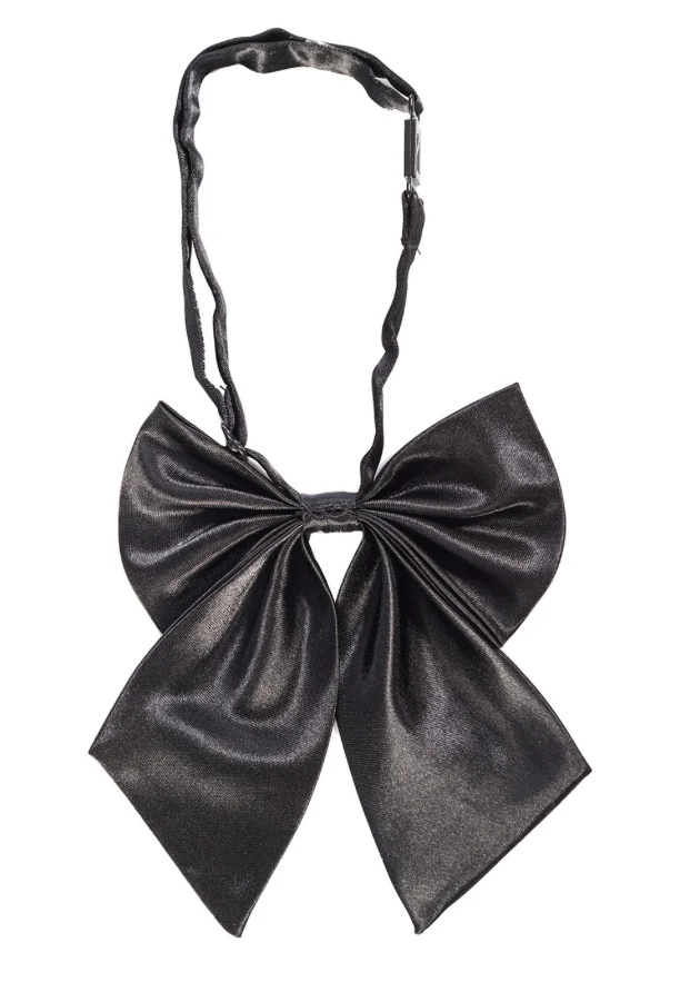 Damen-Fliege( Schleife) Scarlet Tie , Schwarz oder Blau-Weiß Gestreift