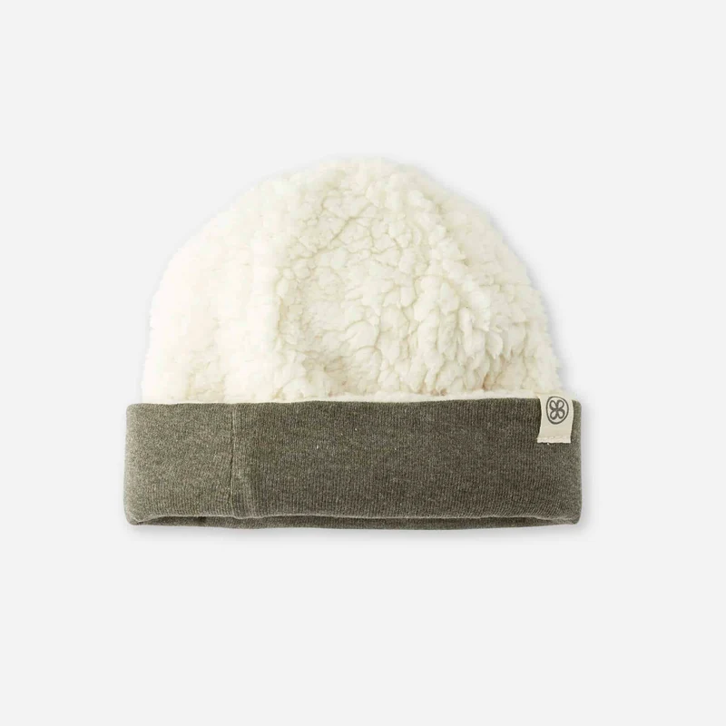 CLOBY - Teddy Beanie Reversible Forest Green