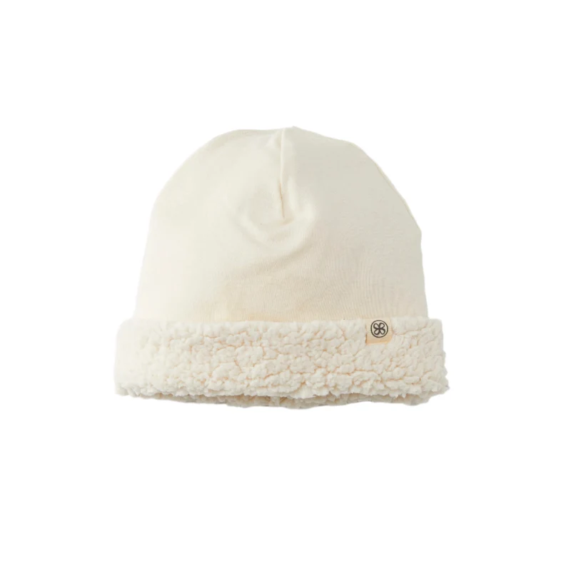 CLOBY - Teddy Beanie Reversible Off White
