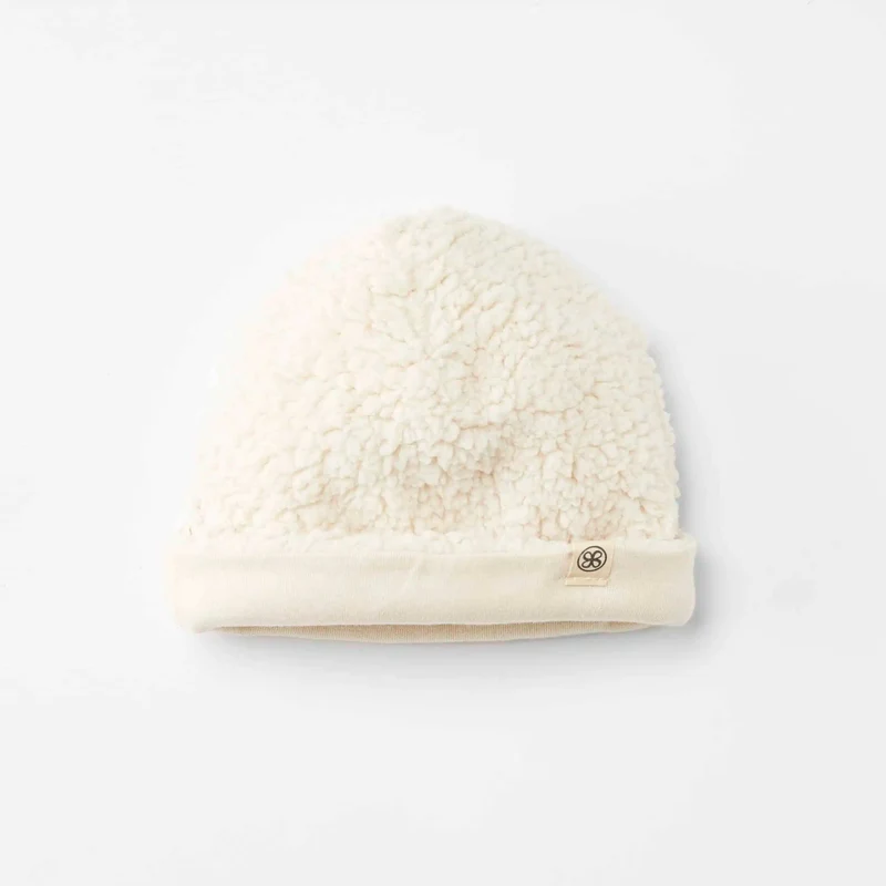 CLOBY - Teddy Beanie Reversible Off White