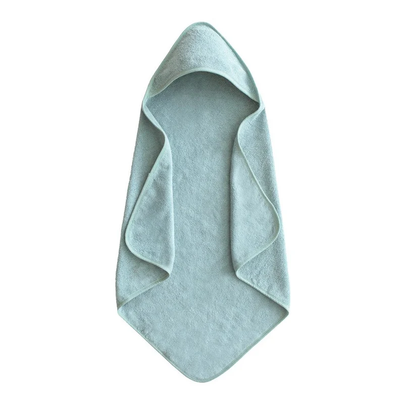 MUSHIE - Baby hooded towel Sea Mist