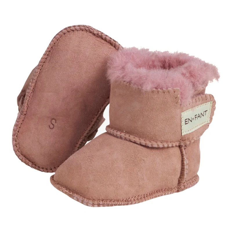 En Fant - lambskin shoes Old Rose