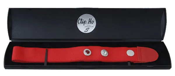 CLIP.HO - Belt ZSC with red Swarovski stones