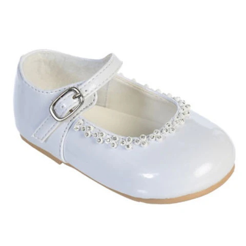 Patent leather shoes Marion white
