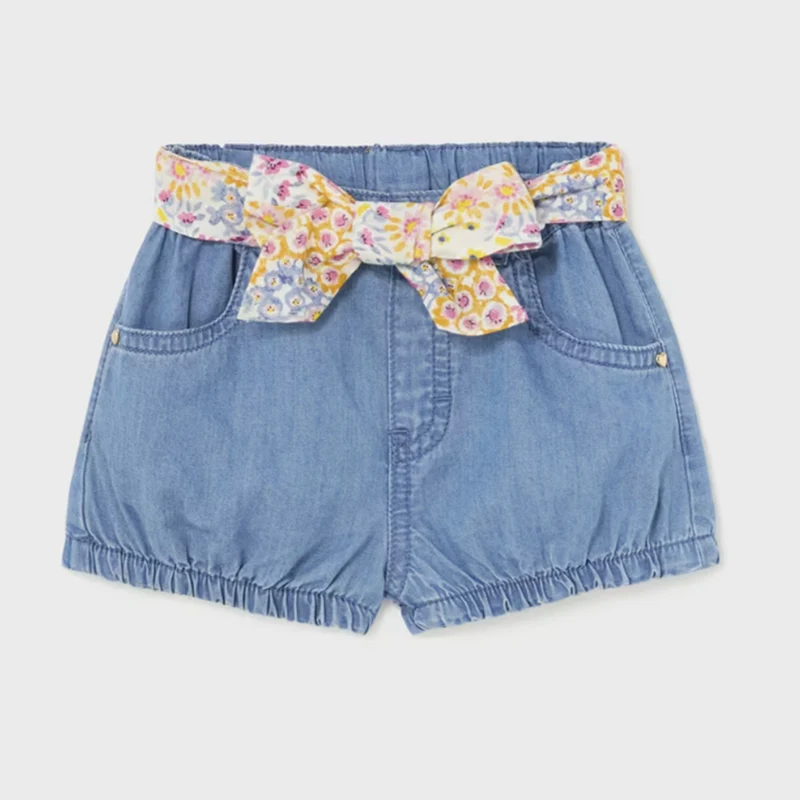 MAYORAL - Short pants with bow belt Better Cotton Baby