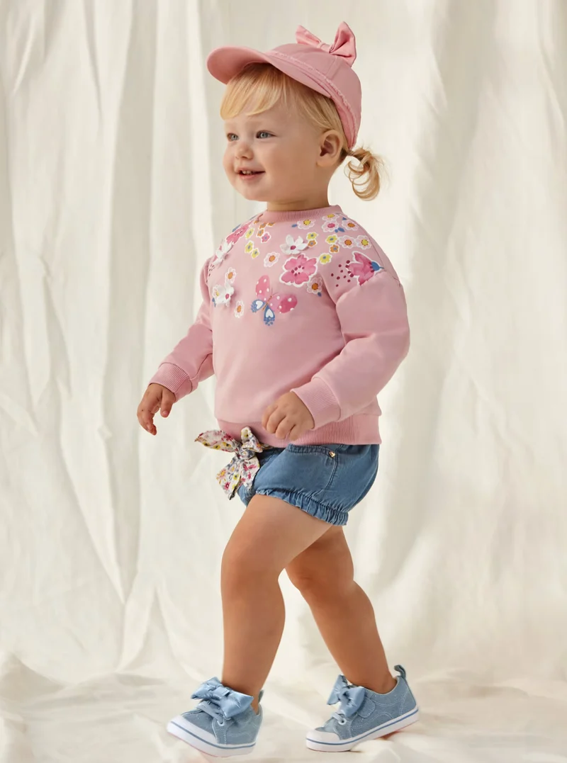 MAYORAL - Short pants with bow belt Better Cotton Baby