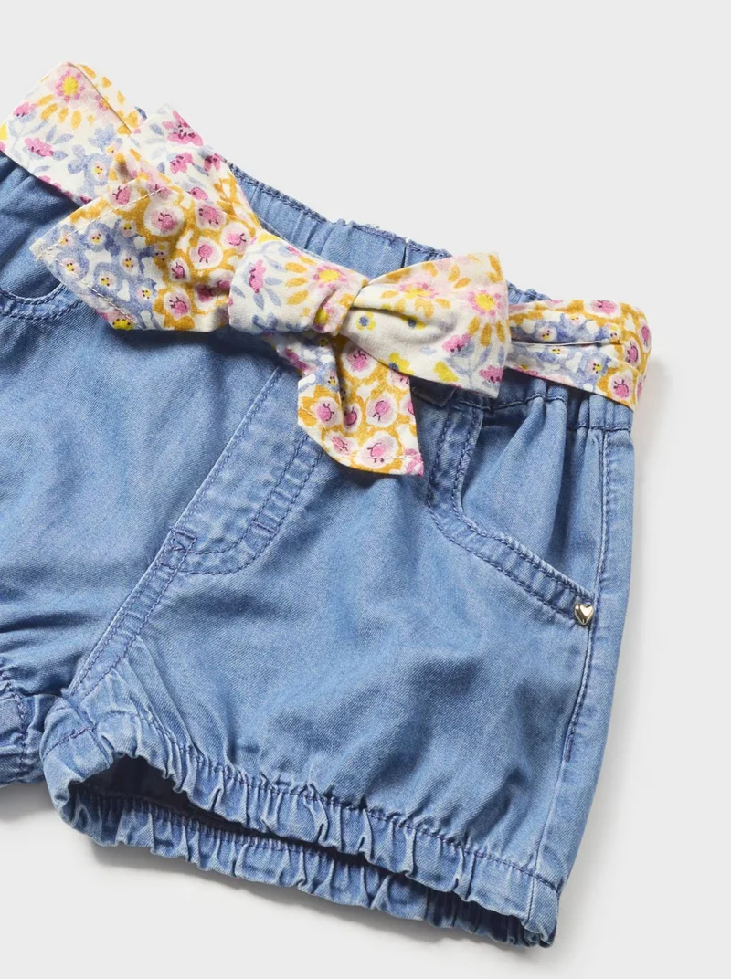 MAYORAL - Short pants with bow belt Better Cotton Baby