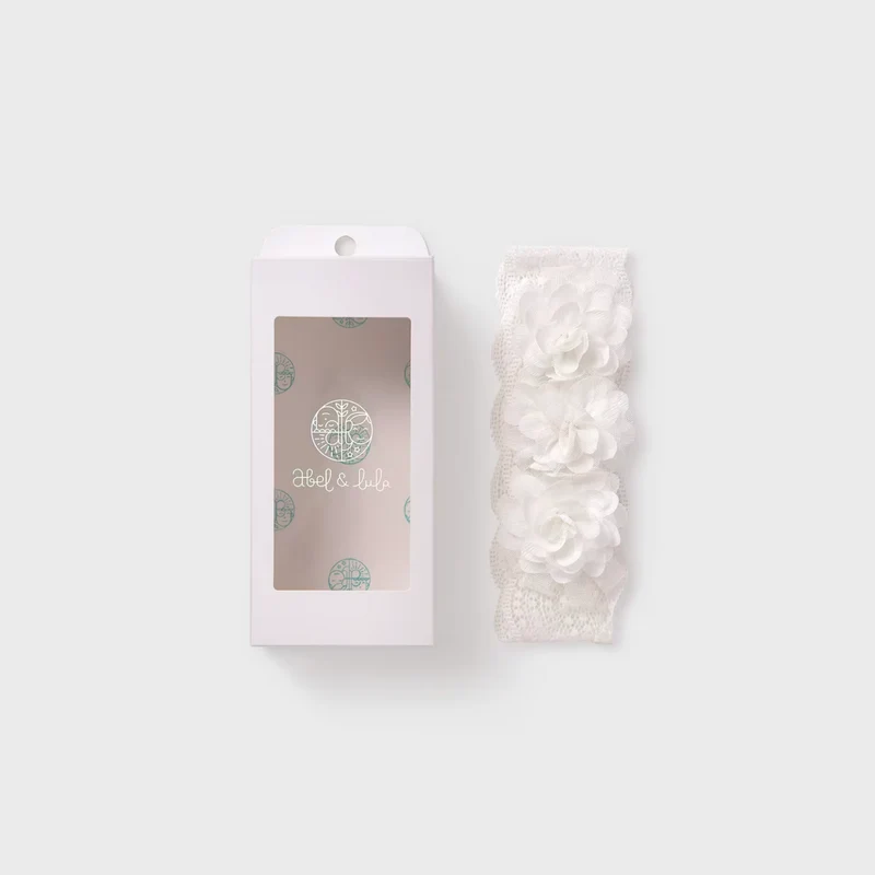Abel & Lula - Baby headband with tulle and flowers