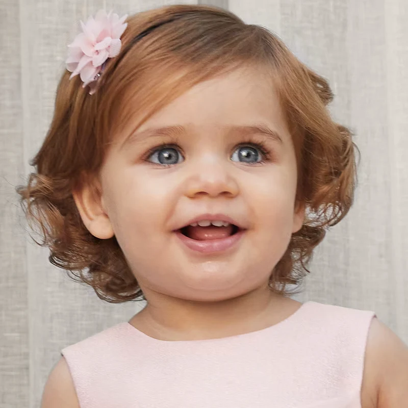 Abel & Lula - Baby Hair Clips Set of 2 Flowers Pink