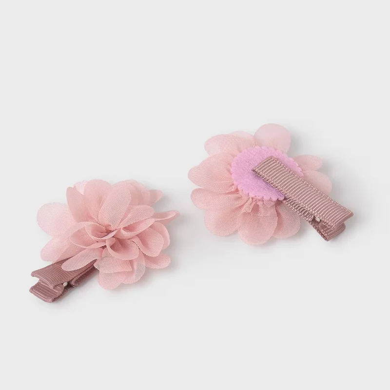 Abel & Lula - Baby Hair Clips Set of 2 Flowers Pink