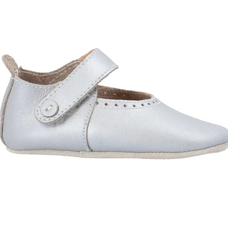 BOBUX - leather finches crawling shoes silver