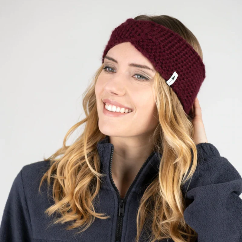 NIKIN - TreeHeadband Knitted Twist Bordeaux