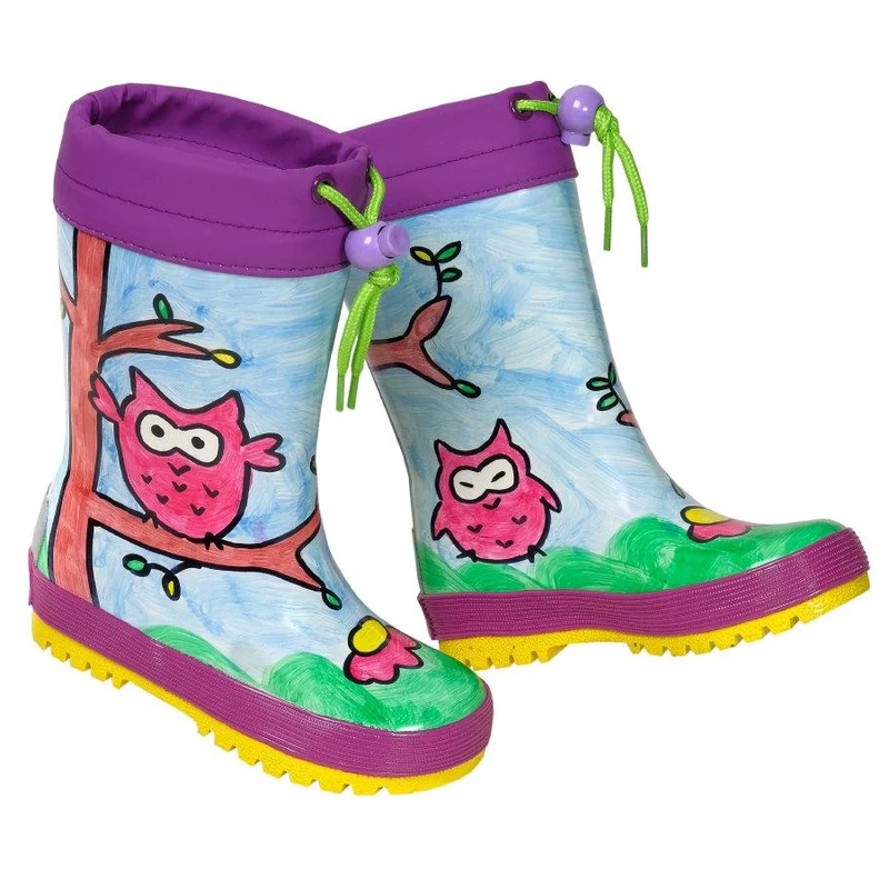 MAXIMO - rubber boots owl berry