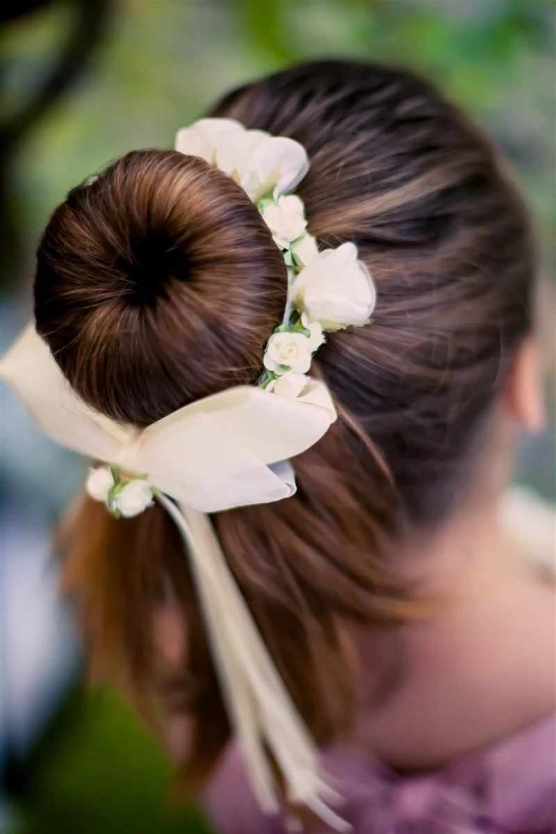 Bun Wrap Naomi white or light beige
