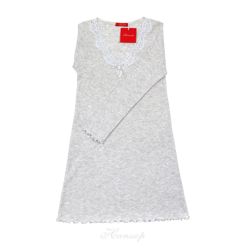 HANSSOP nightgown Melange Grey