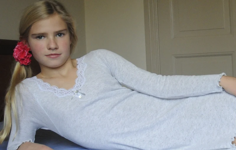 HANSSOP nightgown Melange Grey