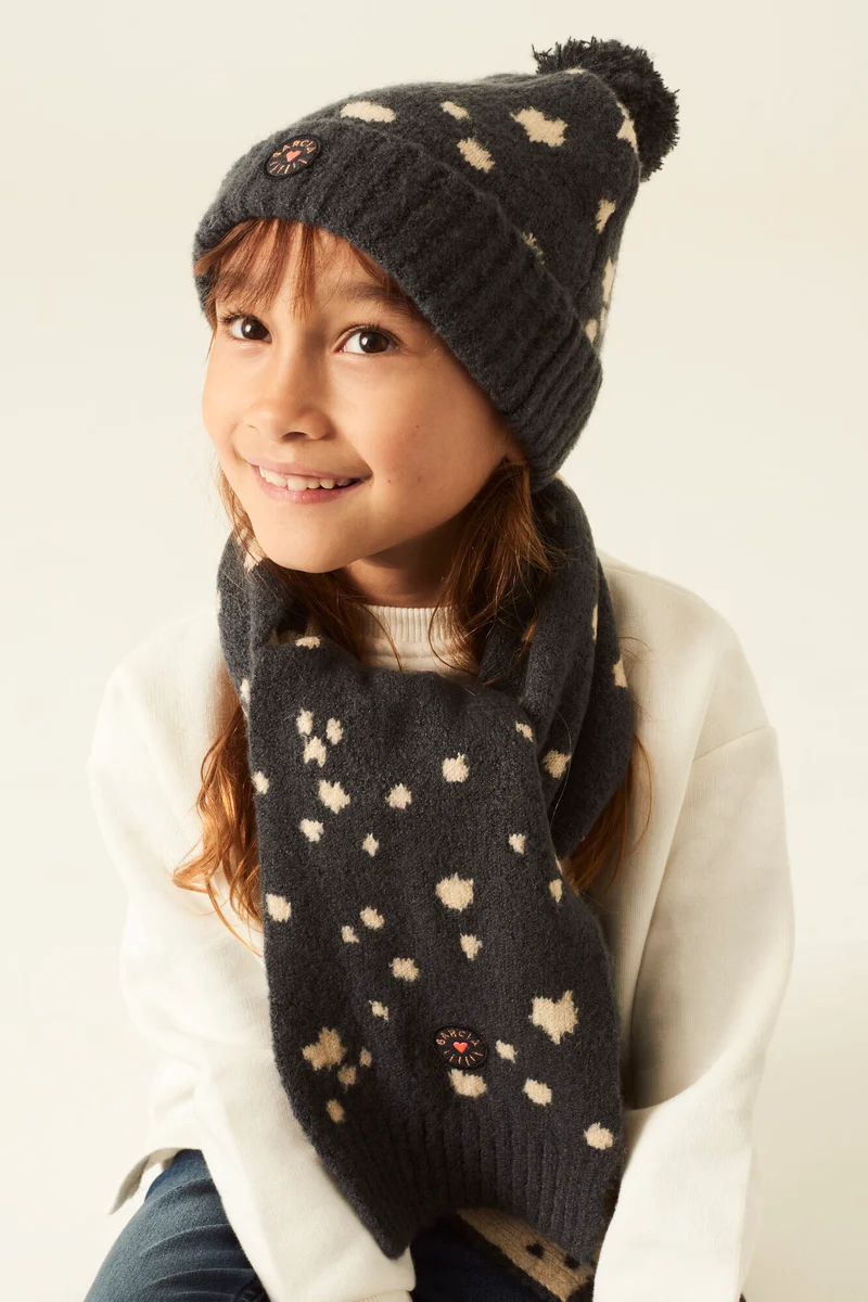 GARCIA - Girls Knitted Hat Indian Ink