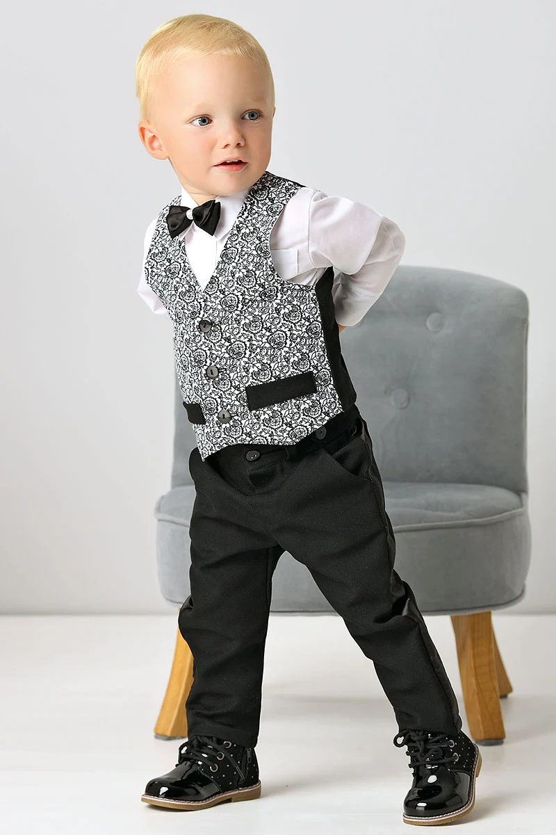 5-piece set Remo with vest and bow tie - up to size 116