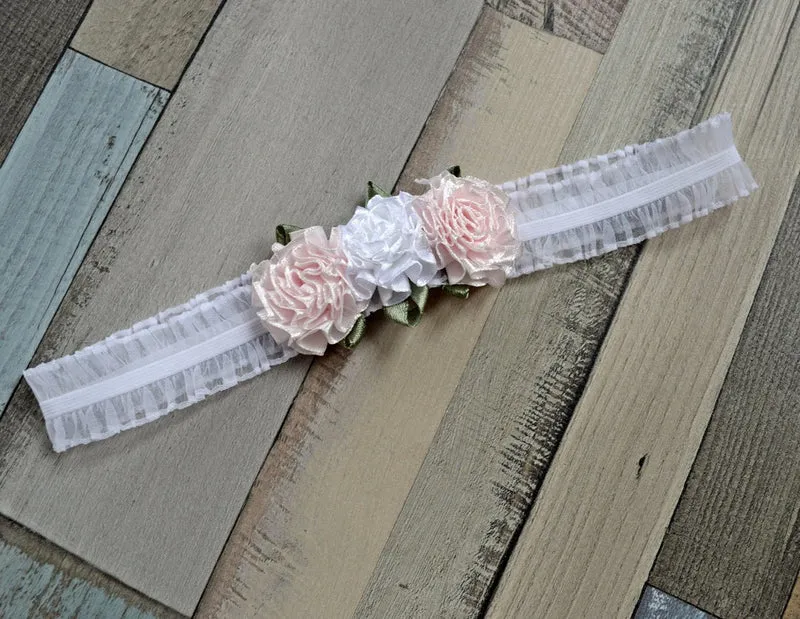 Headband Baby Brenda white-pink