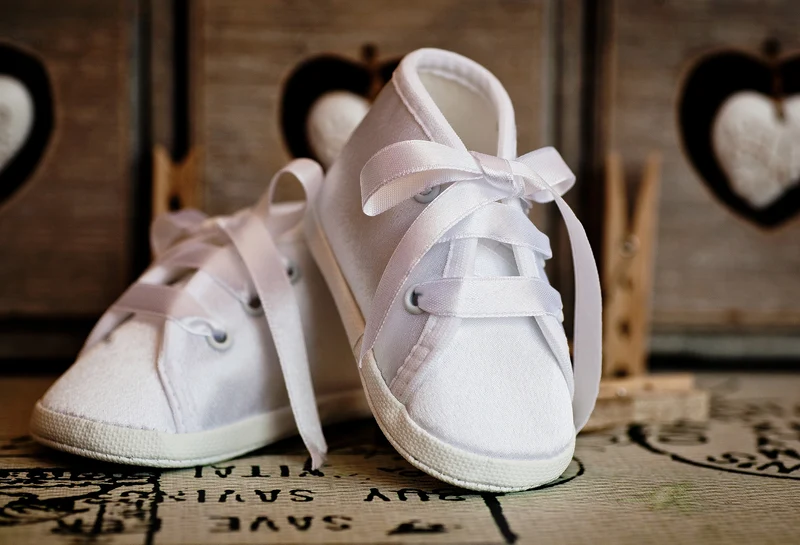 Shoes Ramon for boys in white satin look
